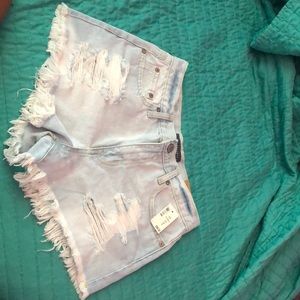 Aeropostale high waisted cheeky shorts size 6